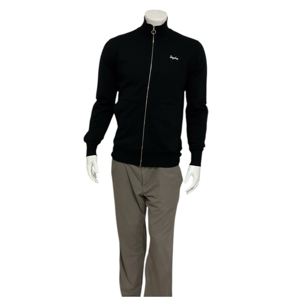 Rapha Mens Navy Logo Zip Up Track Top Sweater